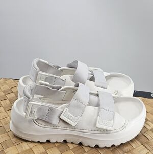 UGG Stratus White Sandals Size 8